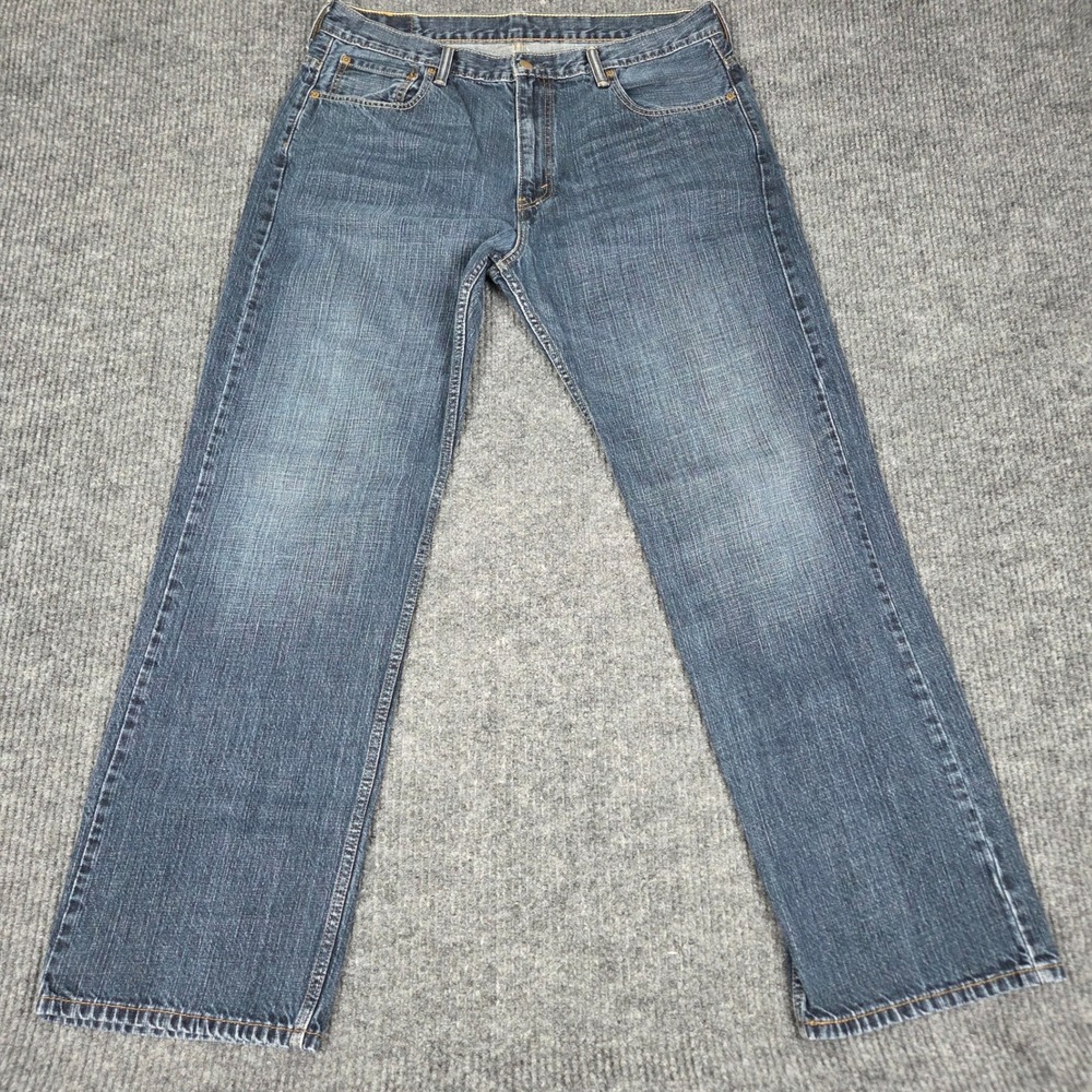 Levis 569 Loose Straight Jeans Mens 36x34 (36x32)Medium Wash Denim 100% Cotton
